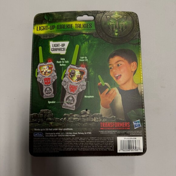 Kids Transformers Two Way Walkie Talkies Rise Of The Beasts Gift Set - Picture 4 of 8